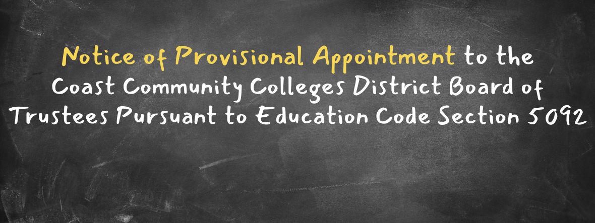 Notice of Provisional Appointment file