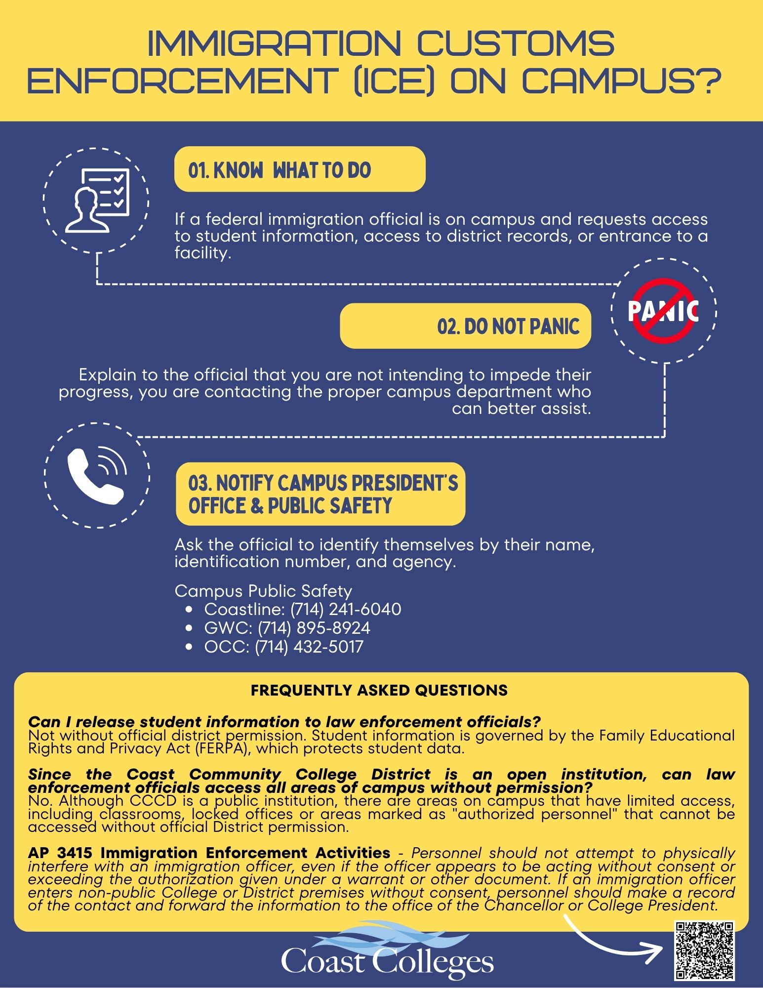 ICE on Campus FAQs